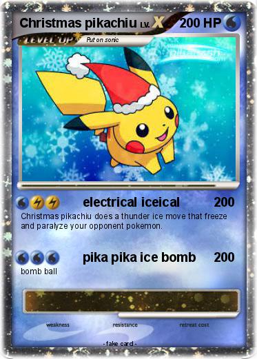 Pokemon Christmas pikachiu