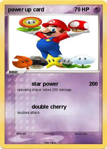 Pokemon power up card