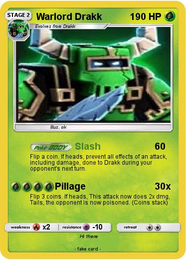 Pokemon Warlord Drakk
