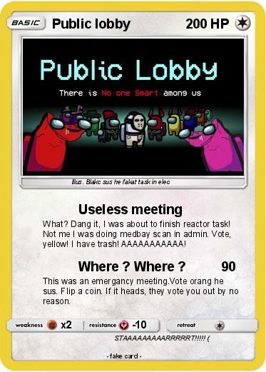 Pokemon Public lobby