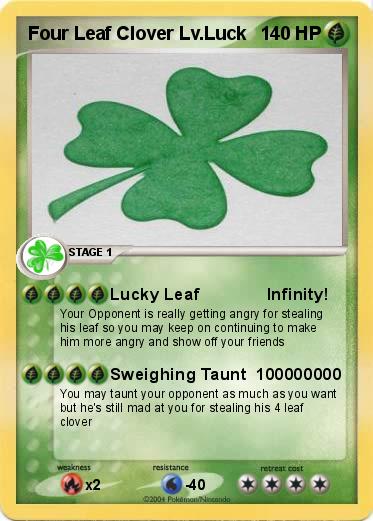 Pokemon Four Leaf Clover Lv.Luck