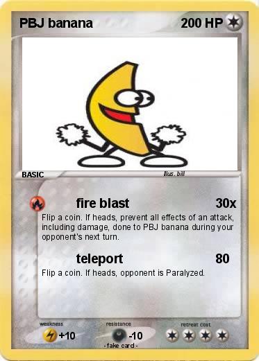 Pokemon PBJ banana