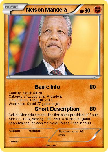 Pokemon Nelson Mandela