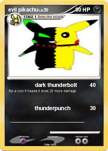 Pokemon evil pikachu