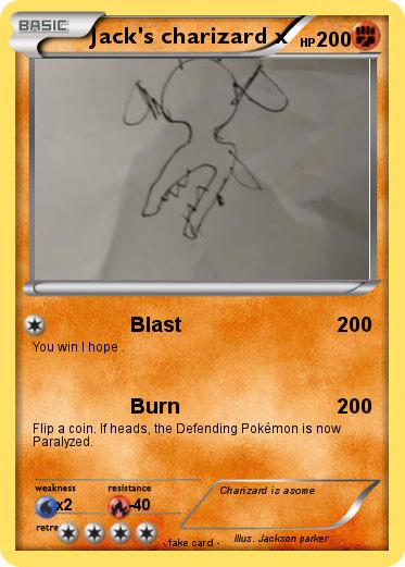 Pokemon Jack's charizard x