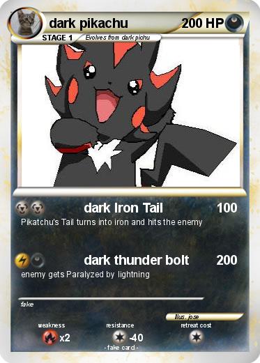 Pokemon dark pikachu