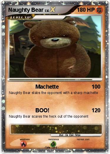 Pokemon Naughty Bear