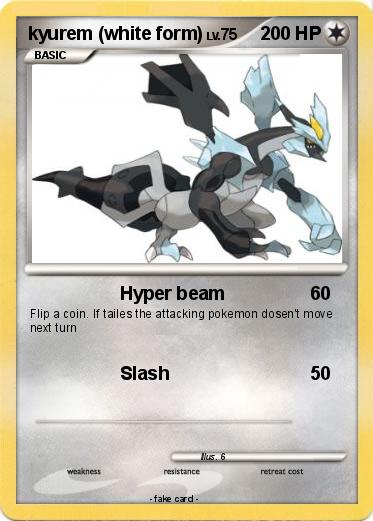 Pokemon kyurem (white form)