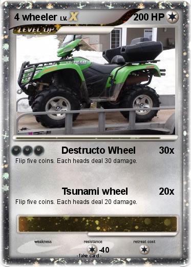 Pokemon 4 wheeler