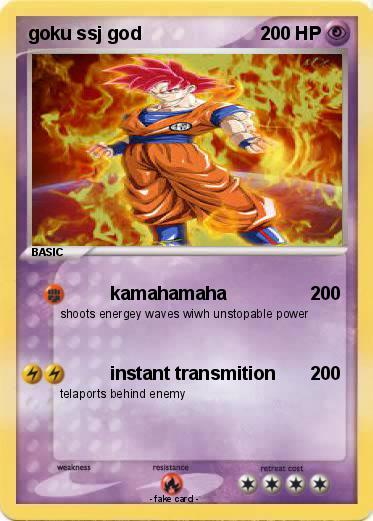 Pokemon goku ssj god