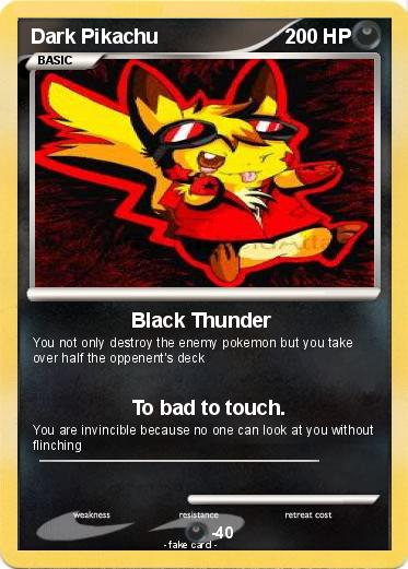 Pokemon Dark Pikachu