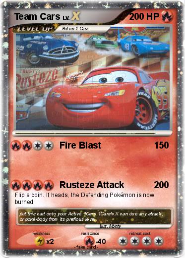 Pokemon Team Cars