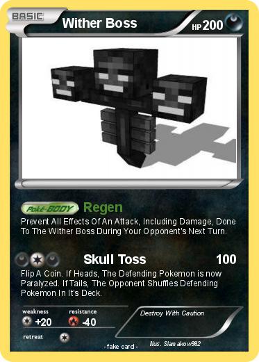 Pokemon Wither Boss