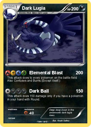 Pokemon Dark Lugia