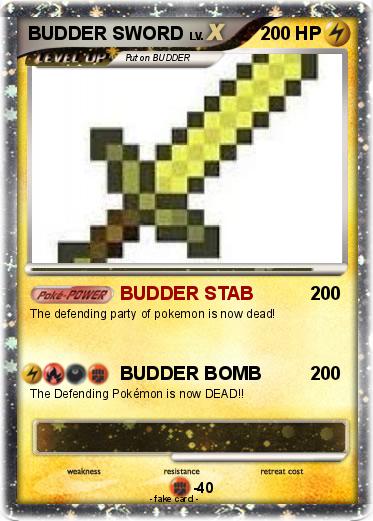 Pokemon BUDDER SWORD