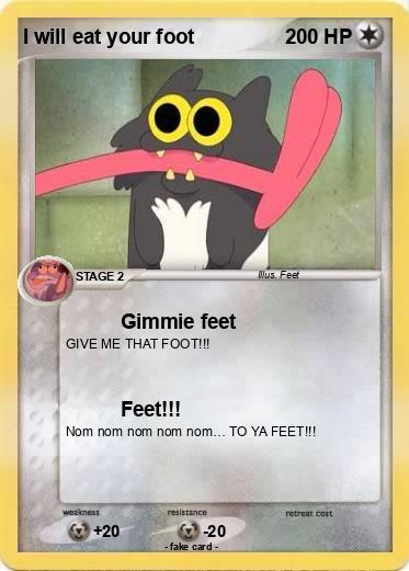 Pokemon I will eat your foot