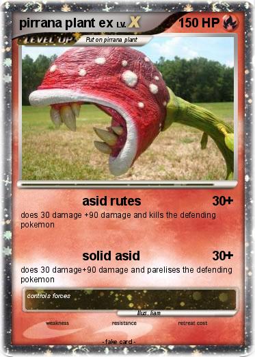 Pokemon pirrana plant ex