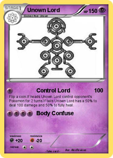 Pokemon Unown Lord