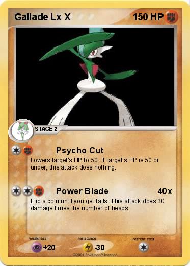 Pokemon Gallade Lx X