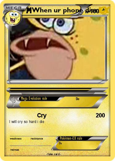 Pokemon When ur phone dies