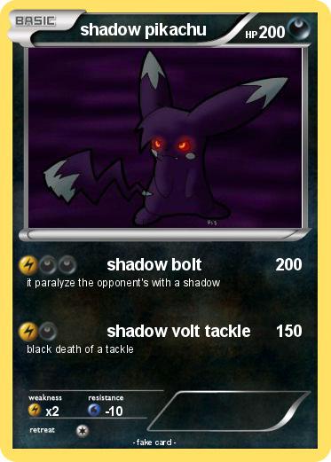 Pokemon shadow pikachu