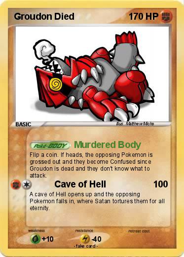 Pokemon Groudon Died