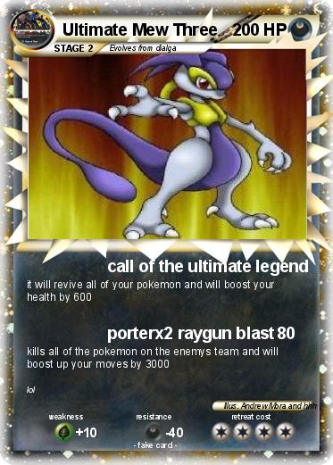 Pokemon Ultimate Mew Three