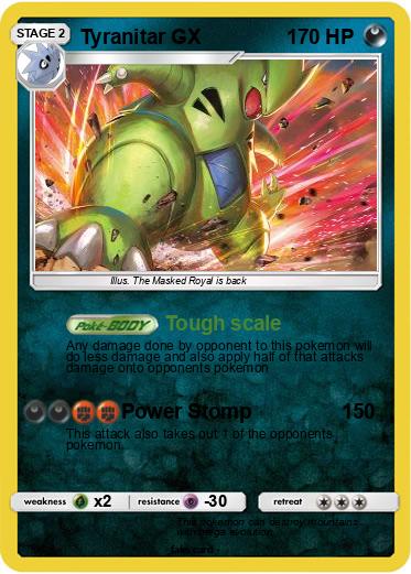 Pokemon Tyranitar GX