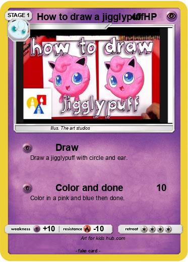 Pokemon How to draw a jigglypuff