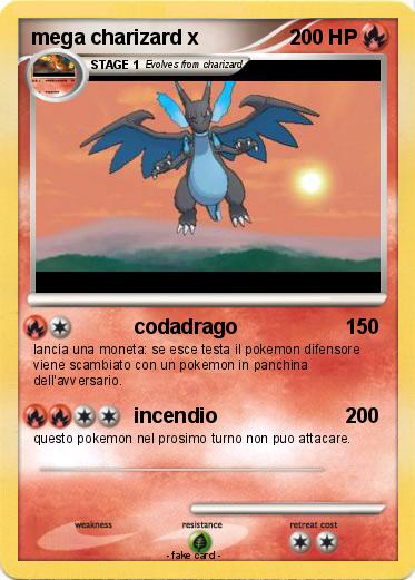 Pokemon mega charizard x