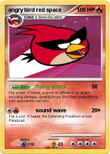 Pokemon angry bird red space