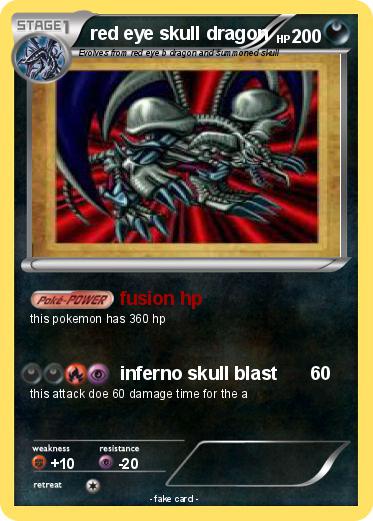 Pokemon red eye skull dragon