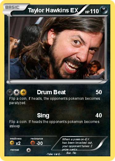 Pokemon Taylor Hawkins EX