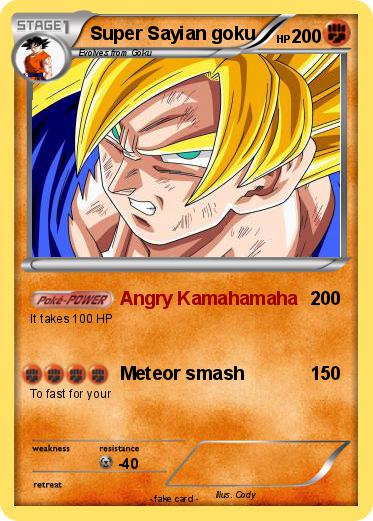 Pokemon Super Sayian goku