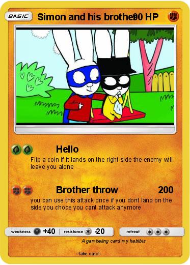 Pokemon Simon and his brother