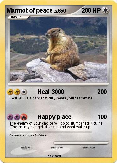 Pokemon Marmot of peace