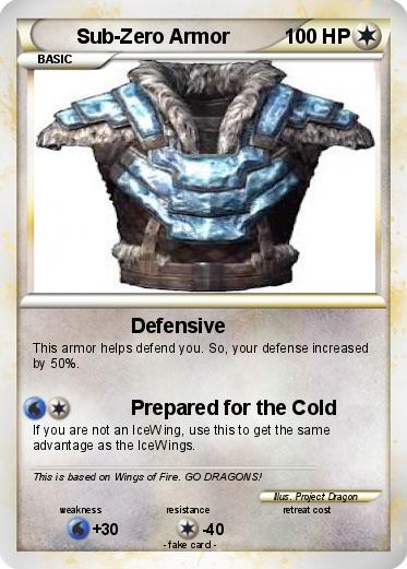 Pokemon Sub-Zero Armor