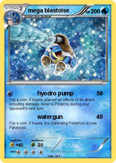 Pokemon mega blastoise