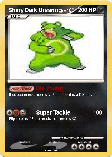 Pokemon Shiny Dark Ursaring