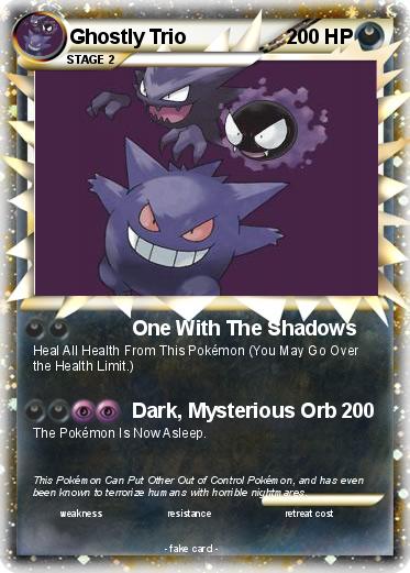 Pokemon Ghostly Trio