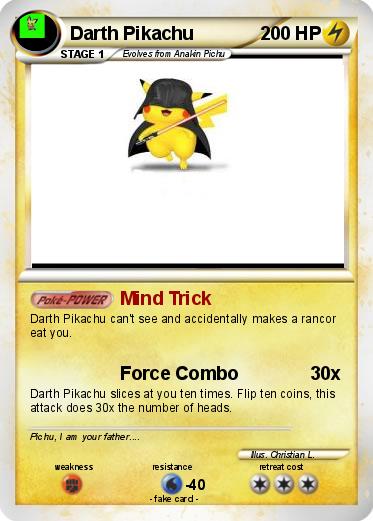 Pokemon Darth Pikachu