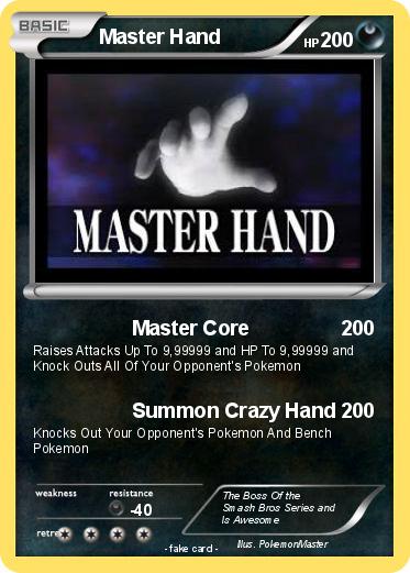 Pokemon Master Hand