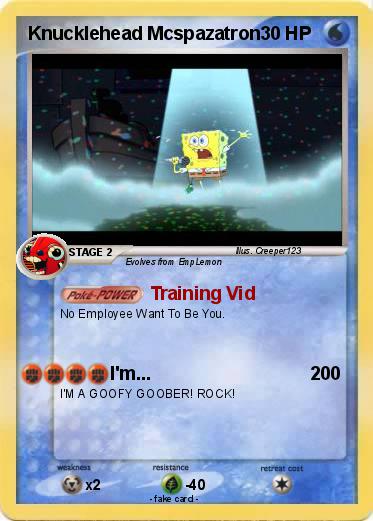 Pokemon Knucklehead Mcspazatron