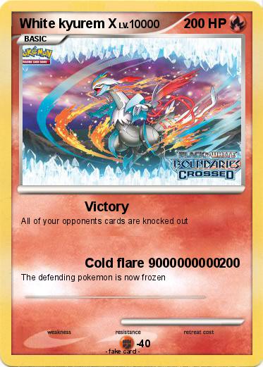 Pokemon White kyurem X