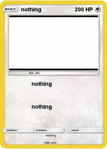 Pokemon nothing