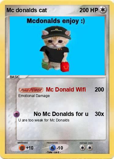 Pokemon Mc donalds cat