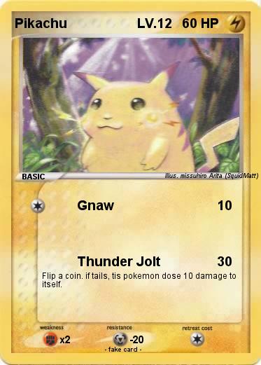 Pokemon Pikachu                    LV.12