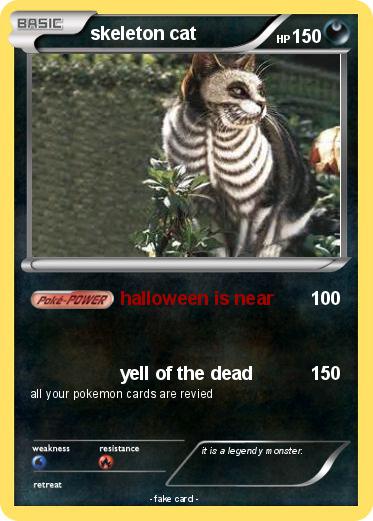 Pokemon skeleton cat