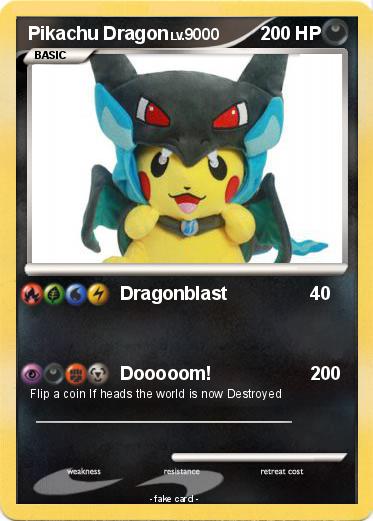 Pokemon Pikachu Dragon