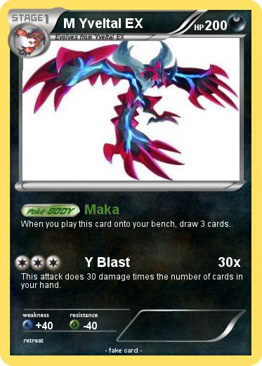 Pokemon M Yveltal EX